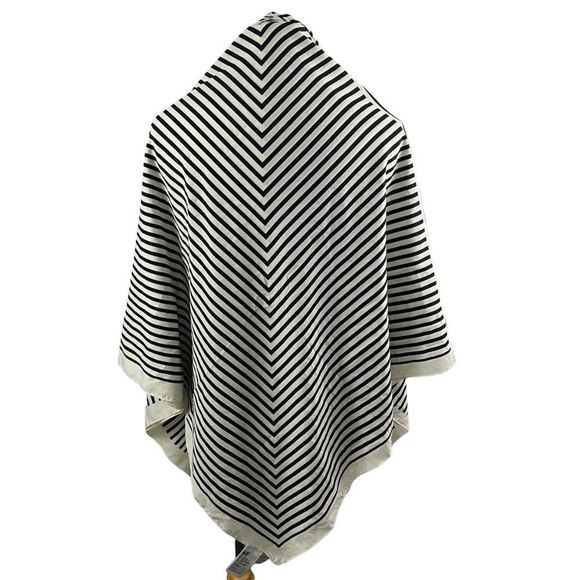 H&M‎ Black Ivory Stripe Scarf - Picture 1 of 5